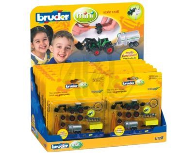 BRUDER 00402 - Přívěsek FENDT + příslušenství