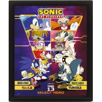 Pyramid International Sonic 3D obraz Select your Fighter