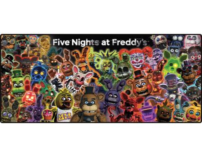 Pyramid International Five Nights At Freddy's Herná podložka 90 x 40 cm Glow Montage