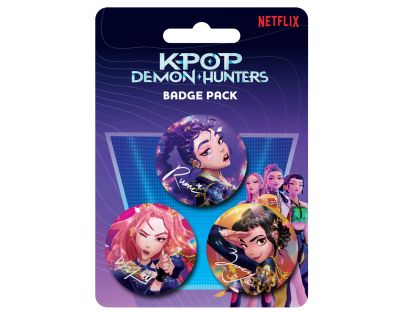 Pyramid International K-pop Demon Hunters set 3 odznakov