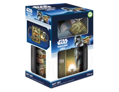 Pyramid International Mandalorian a Grogu darčekový set (hrnček, podtáček a kľúčenka) Bounty Hunters