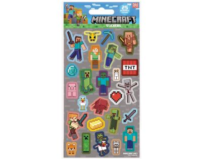 Pyramid International Minecraft Samolepky šedej