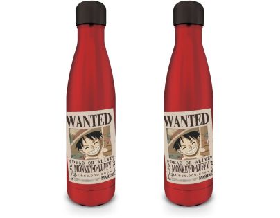 Pyramid International One Piece Nerezová fľaša Wanted-Luffy