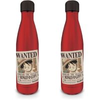 Pyramid International One Piece Nerezová fľaša Wanted-Luffy