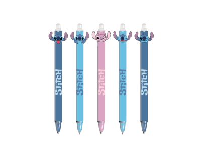 Pyramid International Stitch gumovacie gélové pero modré