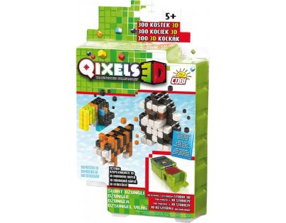 Qixels 3D Tématická sada - Džungle