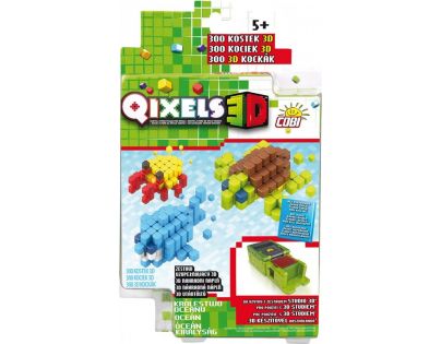 Qixels 3D Tématická sada - Oceán