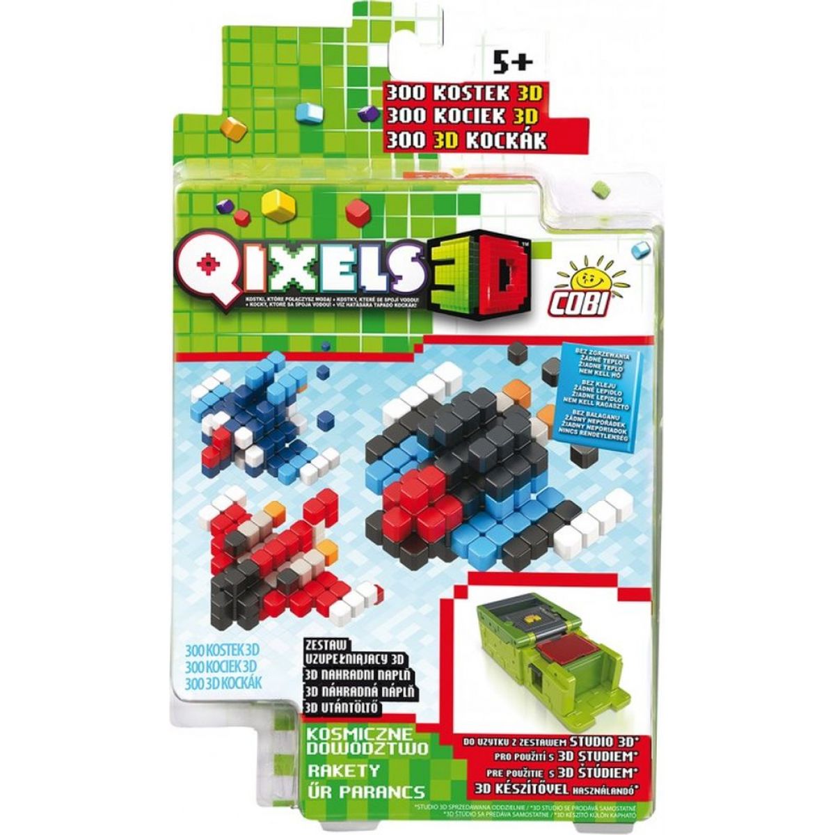 Qixels 3D Tematická sada Rakety