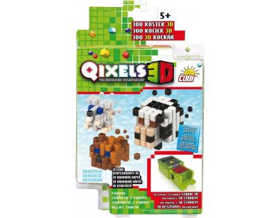 Qixels 3D Tématická sada - Zvířata z farmy