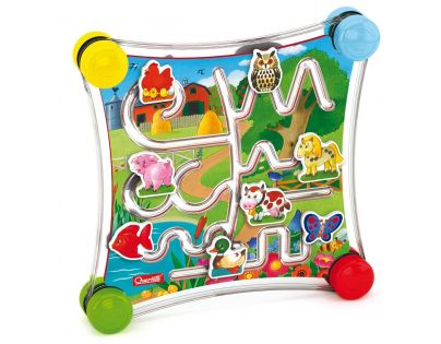 Quercetti Puzzle posuvné Fantacolor Labirinto 16 dielikov