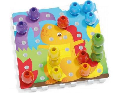 Quercetti Jumbo Peggy jumbo pegs & pegboard mozaika s veľkými kolíčkami 2271