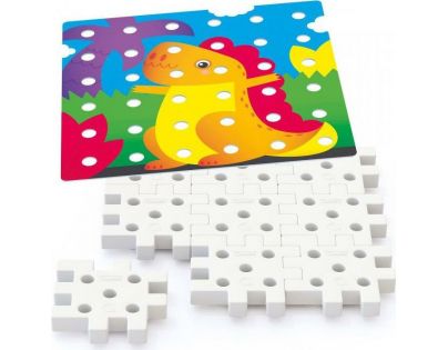 Quercetti Jumbo Peggy jumbo pegs & pegboard mozaika s veľkými kolíčkami 2271