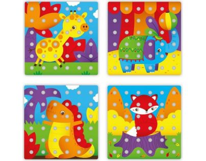 Quercetti Jumbo Peggy jumbo pegs & pegboard mozaika s veľkými kolíčkami 2271