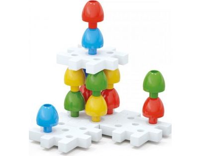 Quercetti Jumbo Peggy jumbo pegs & pegboard mozaika s veľkými kolíčkami