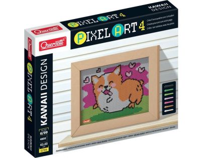 Quercetti Pixel Art 4 Kawaii Corgi mozaika z kolíčkov