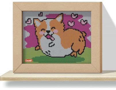 Quercetti Pixel Art 4 Kawaii Corgi mozaika z kolíčkov