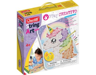 Quercetti Play Creativo String Art Animals kreslenie pomocou nití a kolíčkov