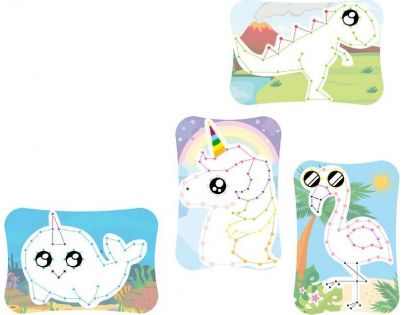 Quercetti Play Creativo String Art Animals kreslenie pomocou nití a kolíčkov