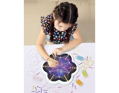 Quercetti Play Creativo String Art Mandala kreslenie pomocou nití a kolíčkov