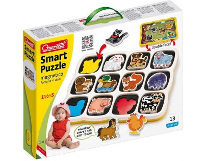 Quercetti Puzzle Smart Farma 13 dielikov