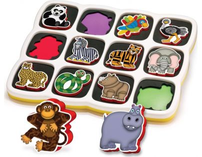Quercetti vkládačka Smart puzzle magnetico Džungle savana
