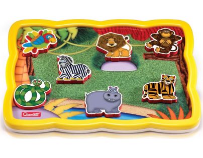 Quercetti vkládačka Smart puzzle magnetico Džungle savana