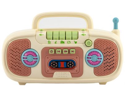 Rádio na baterie béžové