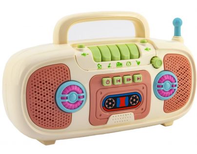 Rádio na baterie béžové