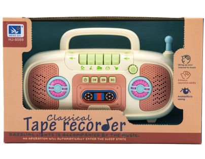 Rádio na baterie béžové