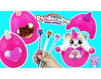 Rainbocorns plyšový jednorožec béžový roh