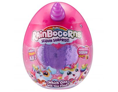 Rainbocorns plyšový jednorožec fialový roh