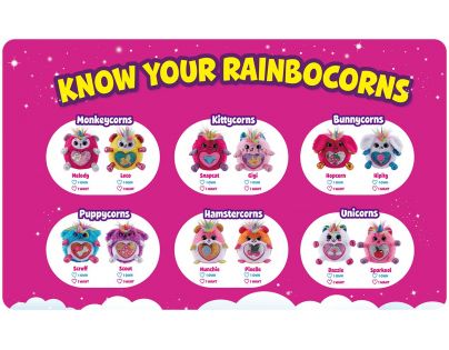 Rainbocorns plyšový jednorožec ružový roh