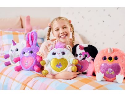 Rainbocorns Plyšový jednorožec s korunkou psík