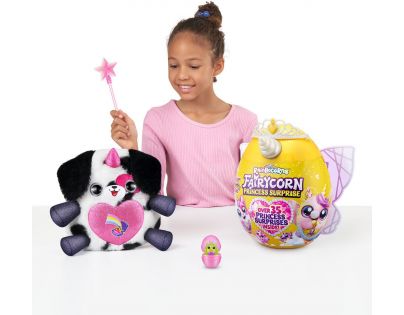 Rainbocorns Plyšový jednorožec s korunkou psík