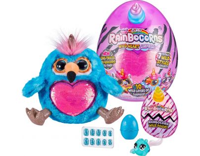 Rainbocorns S3 plyšový jednorožec žlto-červený roh
