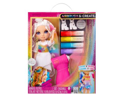 Rainbow High Air Brush bábika - fialové oči