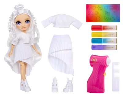 Rainbow High Air Brush bábika - fialové oči