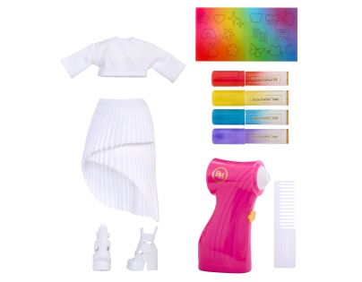 Rainbow High Air Brush bábika - fialové oči