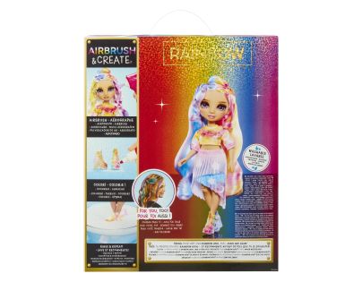 Rainbow High Air Brush bábika - fialové oči