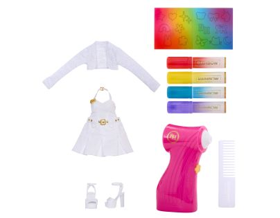 Rainbow High Air Brush bábika - sivé oči