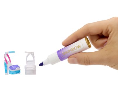 Rainbow High Air Brush bábika - sivé oči