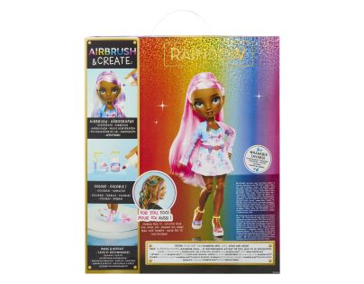 Rainbow High Air Brush bábika - sivé oči