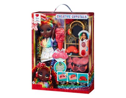 Rainbow High Creative Crystals bábika Iris Bow