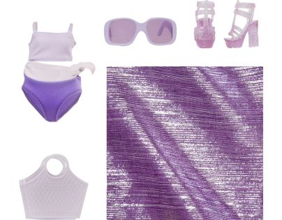 Rainbow High Fashion bábika v plavkách Violet Willow - Poškodený obal