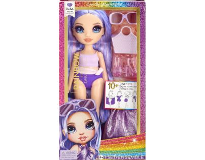 Rainbow High Fashion bábika v plavkách Violet Willow - Poškodený obal