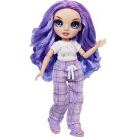 Rainbow High Junior Fashion bábika v pyžame Violet Willow 5