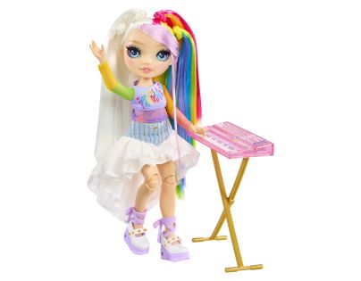 Rainbow High Junior Fashion bábika v rockovej kapele - Amaya