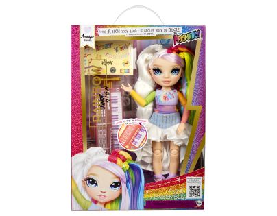 Rainbow High Junior Fashion bábika v rockovej kapele - Amaya