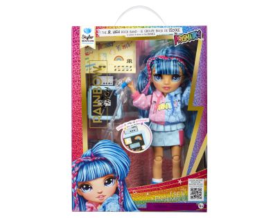 Rainbow High Junior Fashion bábika v rockovej kapele - Skyler - Poškodený obal