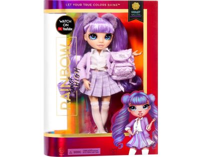 Rainbow High Junior Fashion bábika Violet Willow